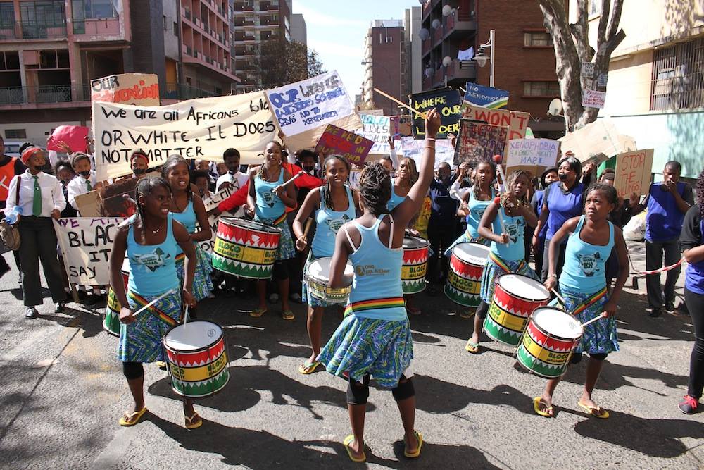 Bloco Malagasy participe à la marche contre la xénophobie à Johannesburg