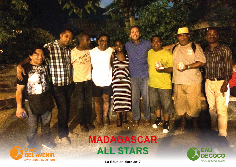 L’équipe de l’ONG Bel Avenir rencontre les Madagascar All Stars