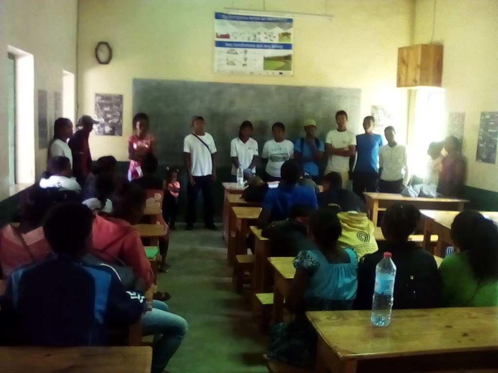 Un atelier organisé par les élèves de la ferme École de Fianarantsoa