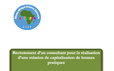 Recrutement d’un consultant pour la réalisation d’une mission de capitalisation de bonnes pratiques