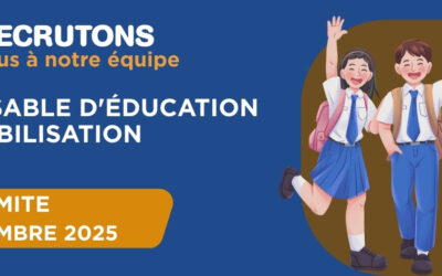 Recrutement : Un(e) responsable de l’éducation et de la sensibilisation