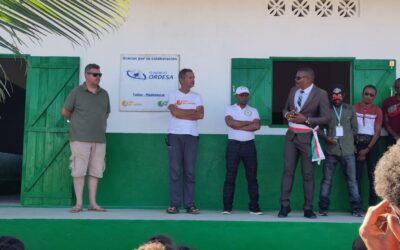 Nous avons inauguré le Centre Multifonctionnel de Santé et d’Éducation à l’école des Saphirs dans le sud de Madagascar.